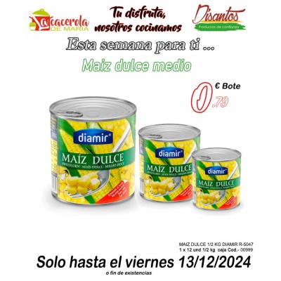 MAIZ DULCE 1/2 KG DIAMIR R-5047