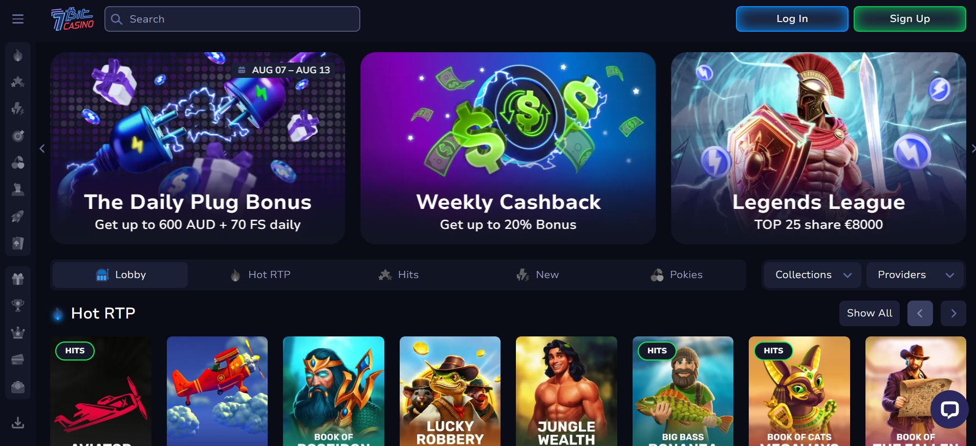 7Bit Casino: 20โ75 No Deposit Free Spins With Fast Crypto Payouts